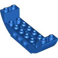 Lego Brick Curved Inverted 2 x 8 x 2 Double / Blue