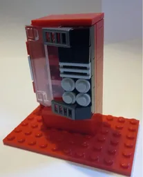 Red vending machine