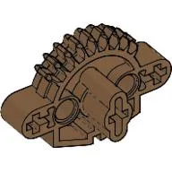 Large Figure Skeletal, Torso, Gear 9 Tooth with 3 Axle Holes and 2 Holes (Matoran) / Light Brown