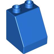 Lego Duplo Brick 2 x 2 x 2 Slope / Blue