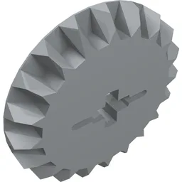 Technic Gear 20 Tooth Bevel / Light Bluish Gray
