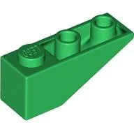 Brick Sloped Inverted 34° 3 x 1 without Internal Stopper / Green