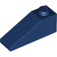 Lego Brick Sloped 33° 3 x 1 / Dark Blue