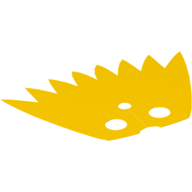 Lego Neckwear Cape, Short, 8 Points [Spongy Stretchable Fabric] / Yellow