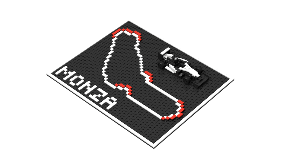 Lego Monza circuit map