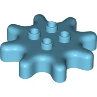 Duplo Gear 4 x 4 - 8 Tooth / Medium Azure