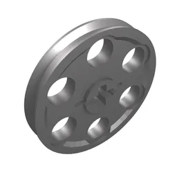 Technic Wedge Belt Wheel [aka Pulley] / Flat Silver