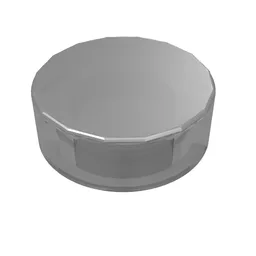 Tile Round 1 x 1 / Trans-Brown