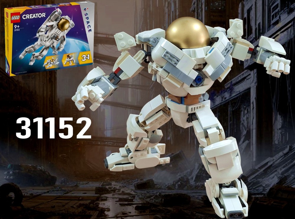 Lego Hulkbuster / Iron man Armor using LEGO set 31152: Space Astronaut
