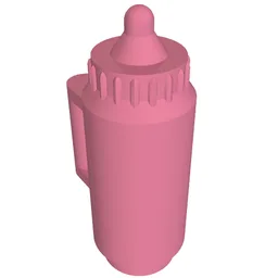 Belville / Scala, Equipment Baby Bottle / Water Bottle / Medium Dark Pink
