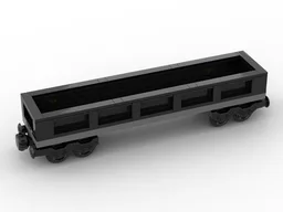 Simple long gondola wagon