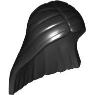Lego Hair Long and Straight, Center Parted / Black