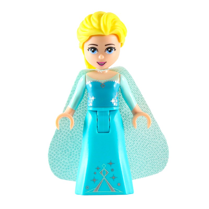 Lego Elsa - Light Aqua Glitter Cape