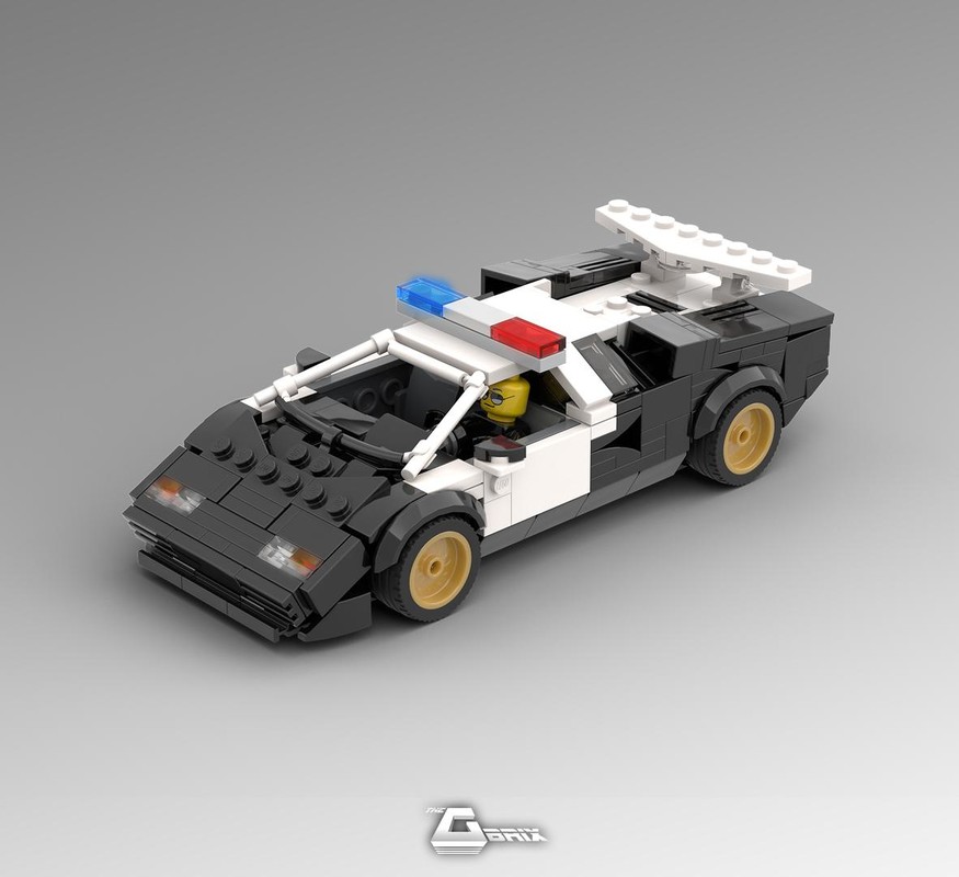 Lego Lamborghini Countach Police Interceptor