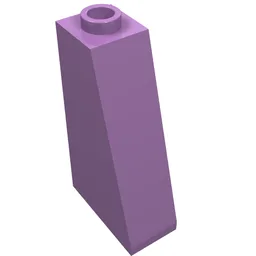 Brick Sloped 75° 2 x 1 x 3 with Hollow Stud / Medium Lavender