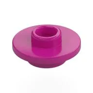 Equipment Cup / Teacup Saucer with Recessed Stud on Top [Plain] / Magenta