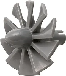 Jet Engine Fan with 10 Blades and Technic Pin / Dark Bluish Gray
