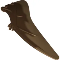 Animal Body Part, Dinosaur, Pteranodon Wing, Left with Marbled Medium Nougat Edge Pattern / Reddish Brown