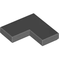 Tile 2 x 2 Corner / Dark Bluish Gray