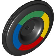 Lego Wheel Cover for Wheel 34 x 56 with Green/Yellow/Red/Blue Circle print