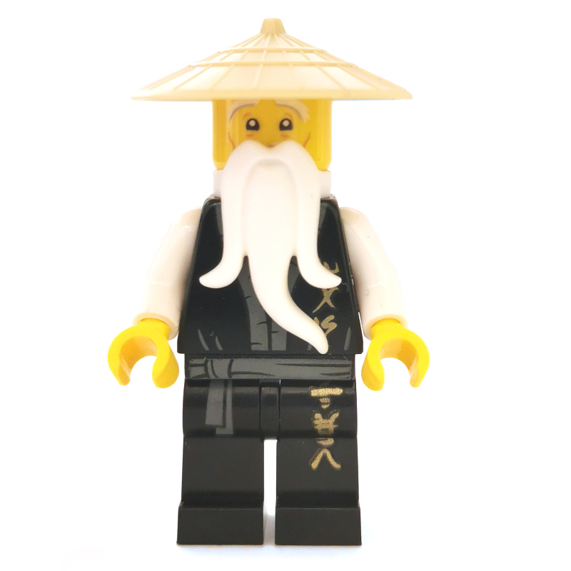 Lego Master Wu with Gold Lettering on Robes
