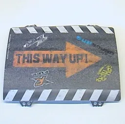 Ramp, White Curbs and Orange Arrow with 'THIS WAY UP!' Print / [No Color/Any Color]