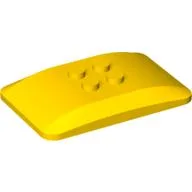 Brick Curved 6 x 4 x 2/3 Quad Curved with 2 x 2 Studs / Yellow
