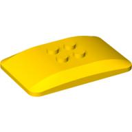 Lego Brick Curved 6 x 4 x 2/3 Quad Curved with 2 x 2 Studs / Yellow