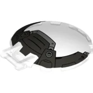 Dish 6 x 6 Inverted - No Studs with Handle with Cockpit Window Print / Trans-Clear