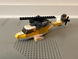 Custom Yellow Helicopter