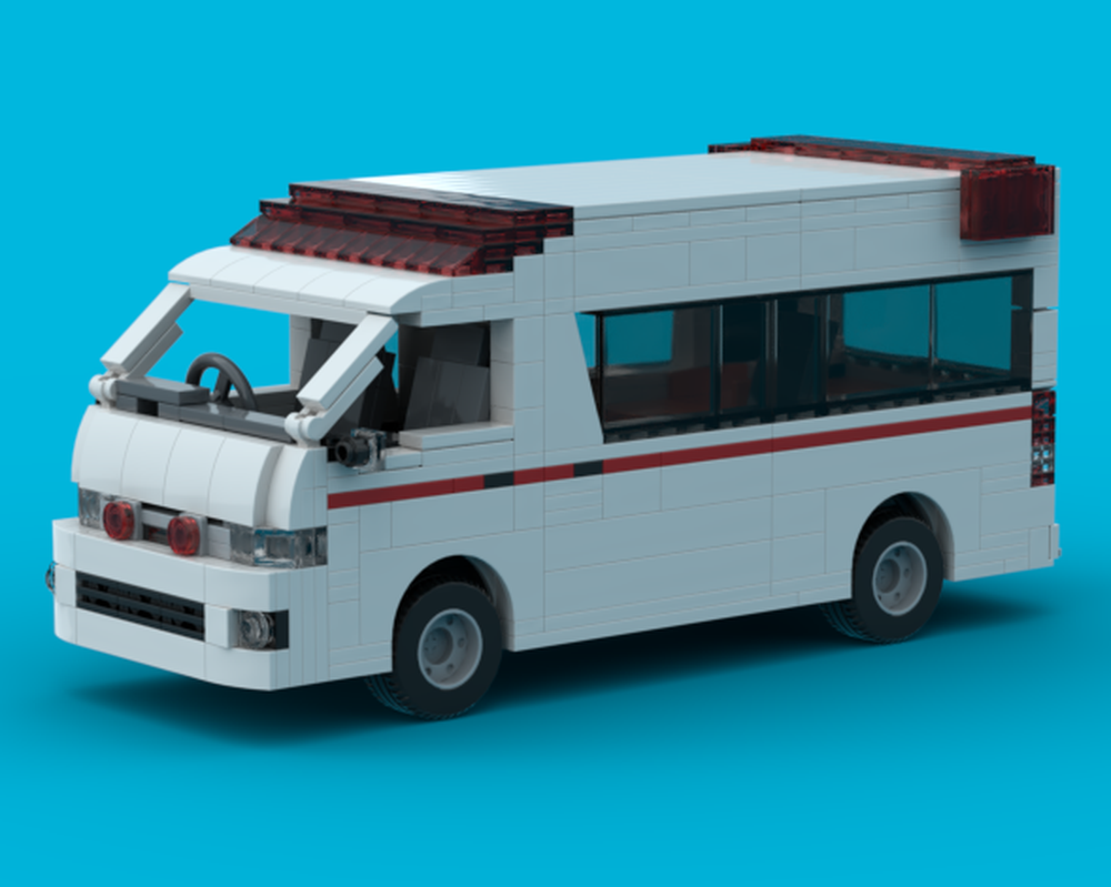 Lego Toyota Himedic Third Generation (Japanese Ambulance) Hiace
