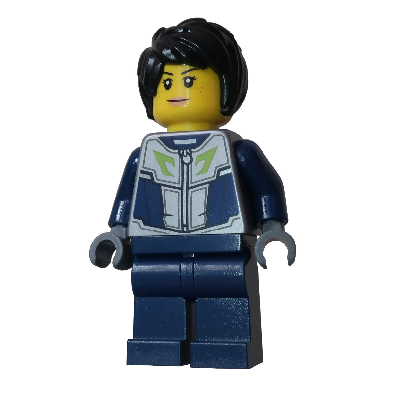 Lego Woman, Dark Blue and Dark Bluish Gray Wetsuit