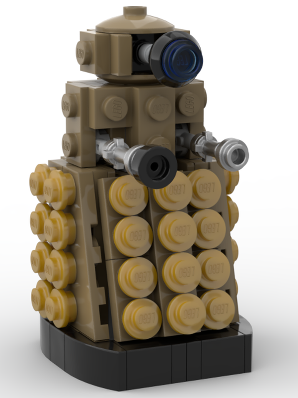 Lego Dalek (tan and gold)