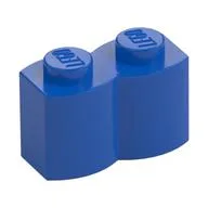 Brick Special 1 x 2 Palisade [aka Log] / Blue