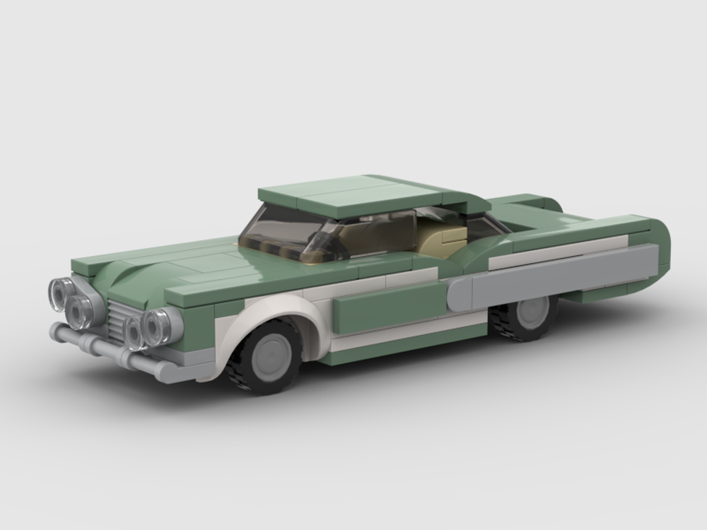 Lego 1960s Sedan (Original Two-Toned White/Sand Green)