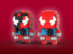 Scarlet Spider Brickheadz LEGO MOC - Spider-Man: Across The Spider-Verse