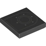 Tile 2 x 2 with Light Bluish Gray Fuel Cap Print