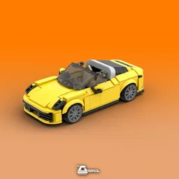 Porsche 911 (992) Targa - Yellow