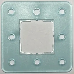 Clikits Frame, Square 3 x 3 with 8 Holes / Trans-Very Lt Blue
