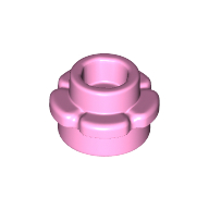 Lego Plant, Flower, Plate Round 1 x 1 with 5 Petals / Bright Pink