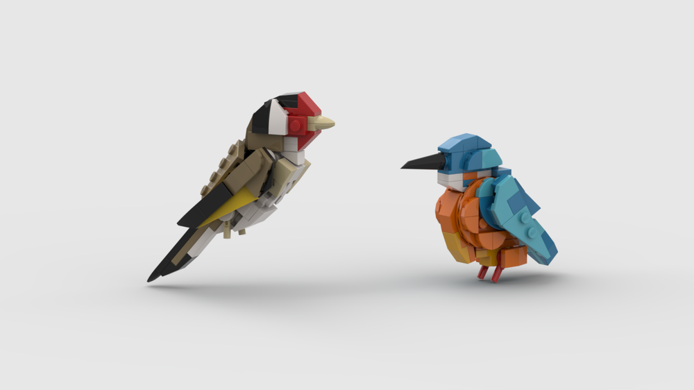 Lego Birds 4 - Kingfisher and European Goldfinch