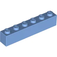 Brick 1 x 6 / Medium Blue