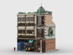Book shop and El Cubo Fine Art Cafe, Alternate build of Lego 10297 Boutique Hotel