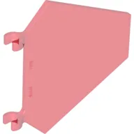 Flag 5 x 6 Hexagonal with U Clips / Trans-Red