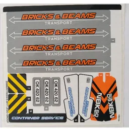 Sticker Sheet for Set 42062-1 / [No Color/Any Color]
