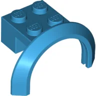 Wheel Arch, Mudguard 4 x 2 1/2 x 2 with 2 x 2 Plate / Dark Azure