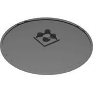 Lego Dish 10 x 10 Inverted (Radar) with Solid Studs / Trans-Black