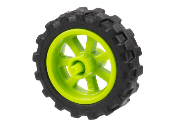 Lego Wheel 15mm D. x 6mm City Motorcycle with Black Tire 21mm D. x 6mm City Motorcycle (50862 / 50861)