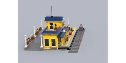 Yellow train station
