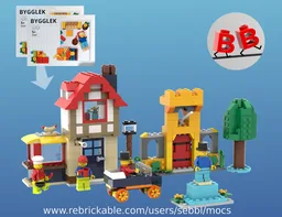 BYGGLEK: Town Square - Castle Scene Homage